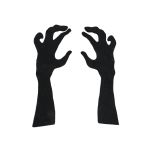 Halloween-dekoration silhuett händer SPOOKY HANDS, svart, 40cm