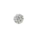 Konstgjord pinjekula ALESSIA, snötäckt, vit, Ø15cm