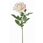 Konstgjord ros JANINE, krämcerise, 70cm, Ø12cm