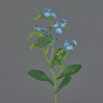 Konstgjord förgätmigej-gren ESTHER, blå, 35cm, Ø1,5cm