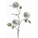 Dekorativ kvist med kålros GITTI, gråblå, 80cm, Ø8-9cm