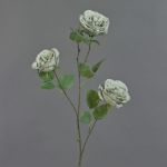 Dekorativ kvist med kålros GITTI, gråblå, 80cm, Ø8-9cm