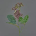 Konstgjord laurbärsnöbollskvist LAZAROS, lila-grön, 35cm, Ø5cm