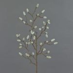 Dekorativ gren av magnolia KOTORI, grå, 75cm, Ø0,5-1cm