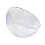 Dekorativ skål NELLY OCEAN i glas, klar, 17cm, Ø20cm