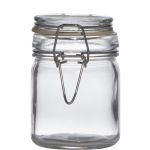 Mini barattolo per conserve / Vaso per spezie POPPY con coperchio, trasparente, 9cm, Ø6,5cm