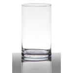 Glasvas, cylindrisk, SANYA EARTH, transparen, 15cm, Ø9cm