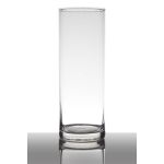 Glasvas, cylindrisk, SANYA EARTH, transparen, 24cm, Ø9cm