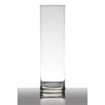 Cylindrisk glasvas SANYA EARTH, transparen, 30cm, Ø9cm