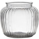Votivglas NOLAN, längsgående ränder, transparent, 13cm, Ø15cm