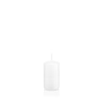 Stumpvaxljus MAEVA, vitt, 8cm, Ø4cm, 12 timmar - Tillverkat i Tyskland