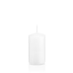 Stumpvaxljus MAEVA, vitt, 12cm, Ø6cm, 40 timmar - Tillverkat i Tyskland
