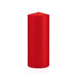 Stumpvaxljus MAEVA, rött, 20cm, Ø8cm, 119 timmar - Tillverkat i Tyskland