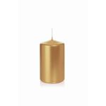Julstearinljus ROSELLA, guld, 10cm, Ø6cm, 33h - Tillverkad i Tyskland