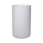 Glasvas, cylindrisk, SANYA EARTH, vit, 30cm, Ø16cm