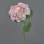 Konstgjord hortensia CHIDORI, rosa-lila-krämfärgad, 60cm, Ø18cm