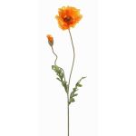 Konstgjord vallmo LIENTJE, orange, 65cm, Ø10cm