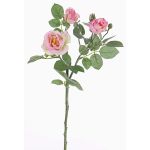 Konstgjord rosgren CORALEE, rosa-krämfärgad, 50cm, Ø3-7cm