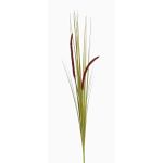 Konstgjort rävsvansgräs JILL, stickpinne, ax, grön-violett, 90cm