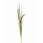 Konstgjort rävsvansgräs JILL, stickpinne, ax, grön-violett, 90cm
