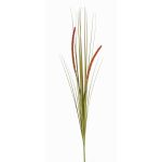 Konstgjort rävsvansgräs JILL, stickpinne, ax, grön-röd, 90cm