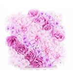 Konstgjord pion, dahlia, hortensia, matta EVOLET, rosa, 30x30cm