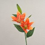 Konstgjord gren av tigerlilja EMIKO, orange, 65cm, Ø13cm