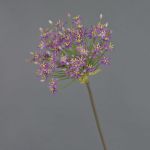 Konstgjord alliumblomma BRAIS, violett, 90cm, Ø24cm