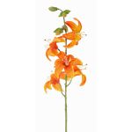 Konstgjord tigerlilja ASHANTI, orange, 60cm, Ø10cm