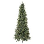 Konstgjord smal gran DUSMA, LED-belysning, 180cm