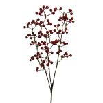 Dekorativ kvist med falska bär FLOMER, bär, röda, 60cm