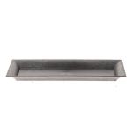 Rektangulärt dekorativt bricka TORMUND, plast, svart, 36x17x2,5cm