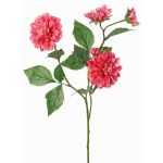 Dekorativ kvist, konstgjord dahlia QUINKA, cerise, 70cm