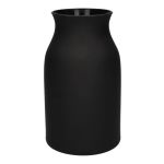 Blomvas LUNARA i glas, svart-mat, 21cm, Ø12cm