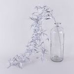 Konstgjord sörjpilkvist DIMMI, hängande, glitter, silver, 100cm
