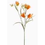 Konstgjord kvist med klockblomma EMMELY, orange, 65cm, Ø5cm