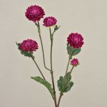 Konstgjord krysantemum RYON, mörkvioletta, 70cm, Ø3-5cm