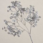 Konstgjord slöjblomma MARLIESE, silver, 65cm, Ø1-1,5cm