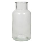 Dekorativ glasflaska LORRIE, klar, 16cm, Ø8,5cm