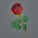 Konstblomma ros KLONI, röd, 50cm, Ø5,5cm