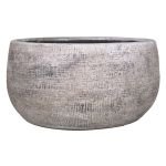Keramikskål AGAPE med ådring, vitbrun, 15cm, Ø33cm