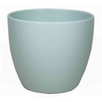 Liten blomkruka TEHERAN BASAR, keramik, ljus turkos-mat, 8,5cm, Ø10,5cm