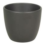 Stor kruka TEHERAN BASAR, keramik, mat antracit, 25cm, Ø28cm