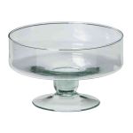 Glasskål CORIE OCEAN på fot, klar, 12cm, Ø19cm