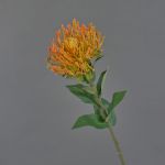 Konstblomma nålkudde Protea HERVAS, orange, 70cm, Ø12cm