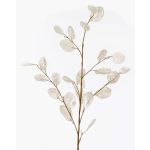 Konstgjord gren Lunaria BUELNA, krämfärgad, 105cm