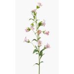 Dekorativ konstblomma klockblomma AIMI, rosa-vit, 90cm, Ø3-5cm