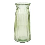 Bordvas RUBIE i glas, ljusgrön-klar, 20cm, Ø10,8cm