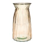 Bordvas RUBIE i glas, taupe-klar, 20cm, Ø10,8cm
