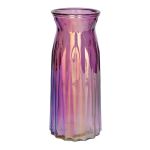 Bordvas RUBIE i glas, violett-iriserande-klar, 24cm, Ø11cm